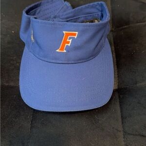 Blue Visor with Orange F Logo
